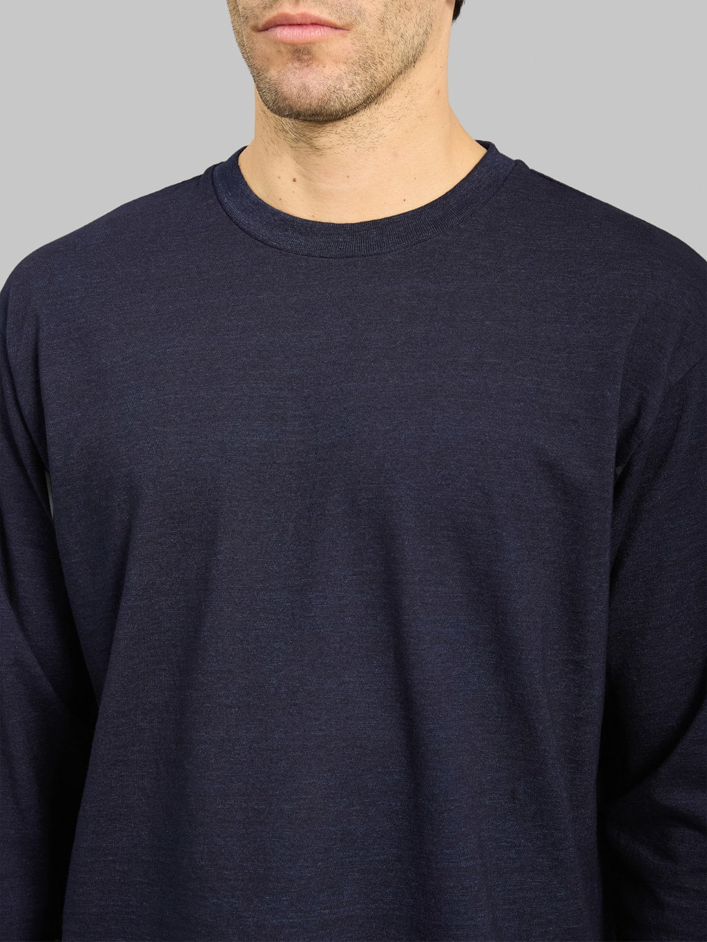Momotaro MMTS6011 6.1oz Indigo Long Sleeve T-Shirt