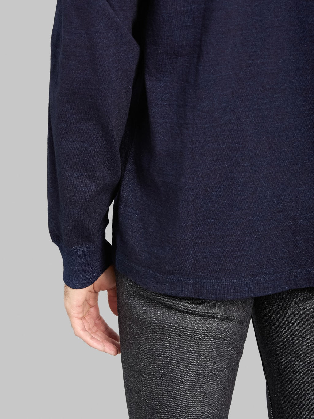 Momotaro MMTS6011 6.1oz Indigo Long Sleeve T-Shirt