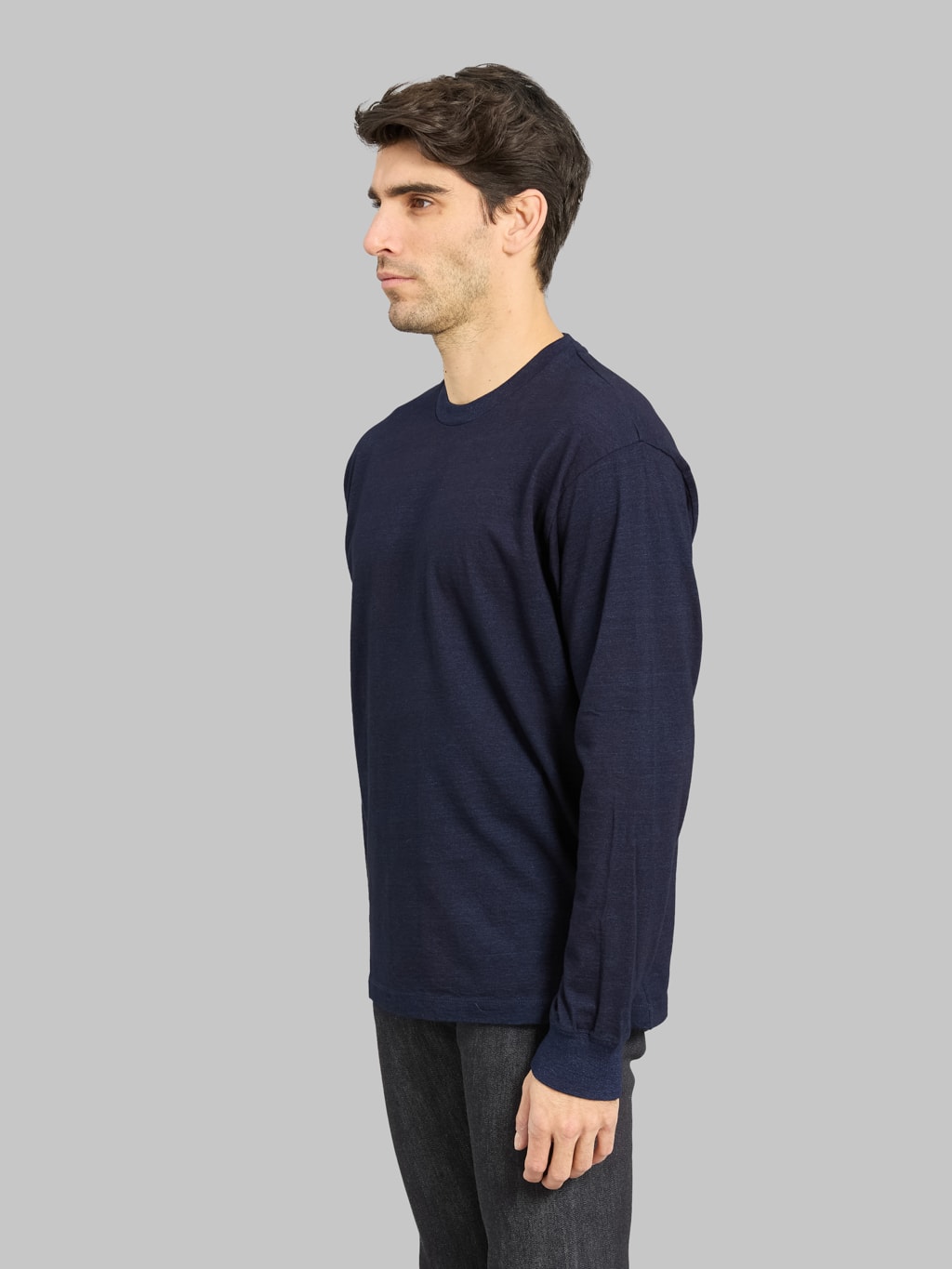 Momotaro MMTS6011 6.1oz Indigo Long Sleeve T-Shirt