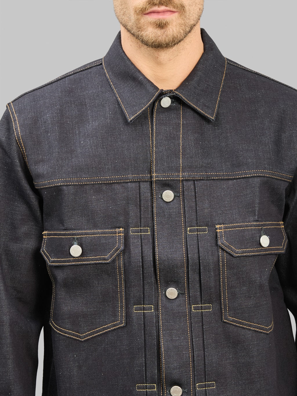 Momotaro MMGJ0002 Standard Denim Type 2 Jacket  chest