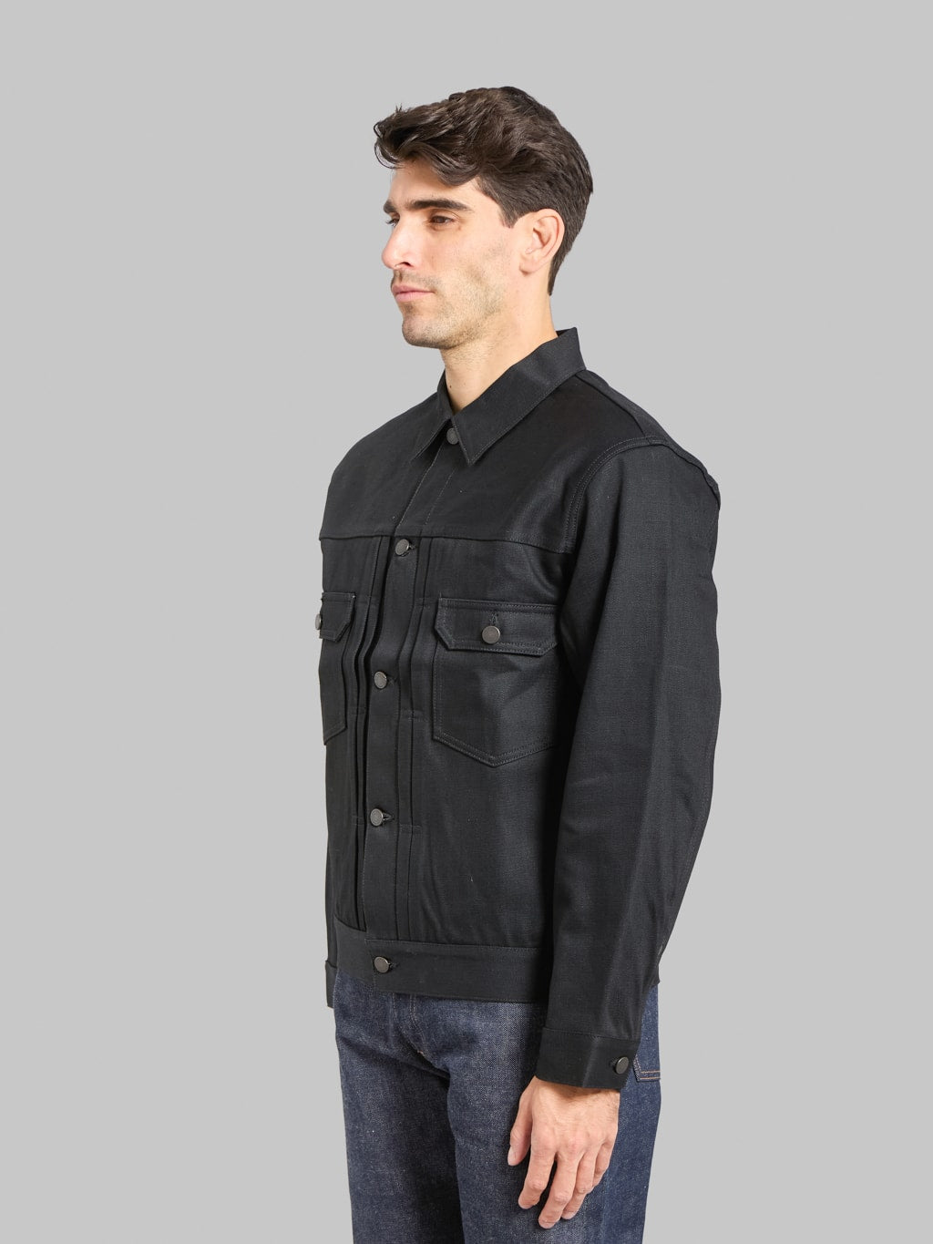 Momotaro MMGJ1002 14.7oz #002 "Standard" Denim Type II Jacket Black