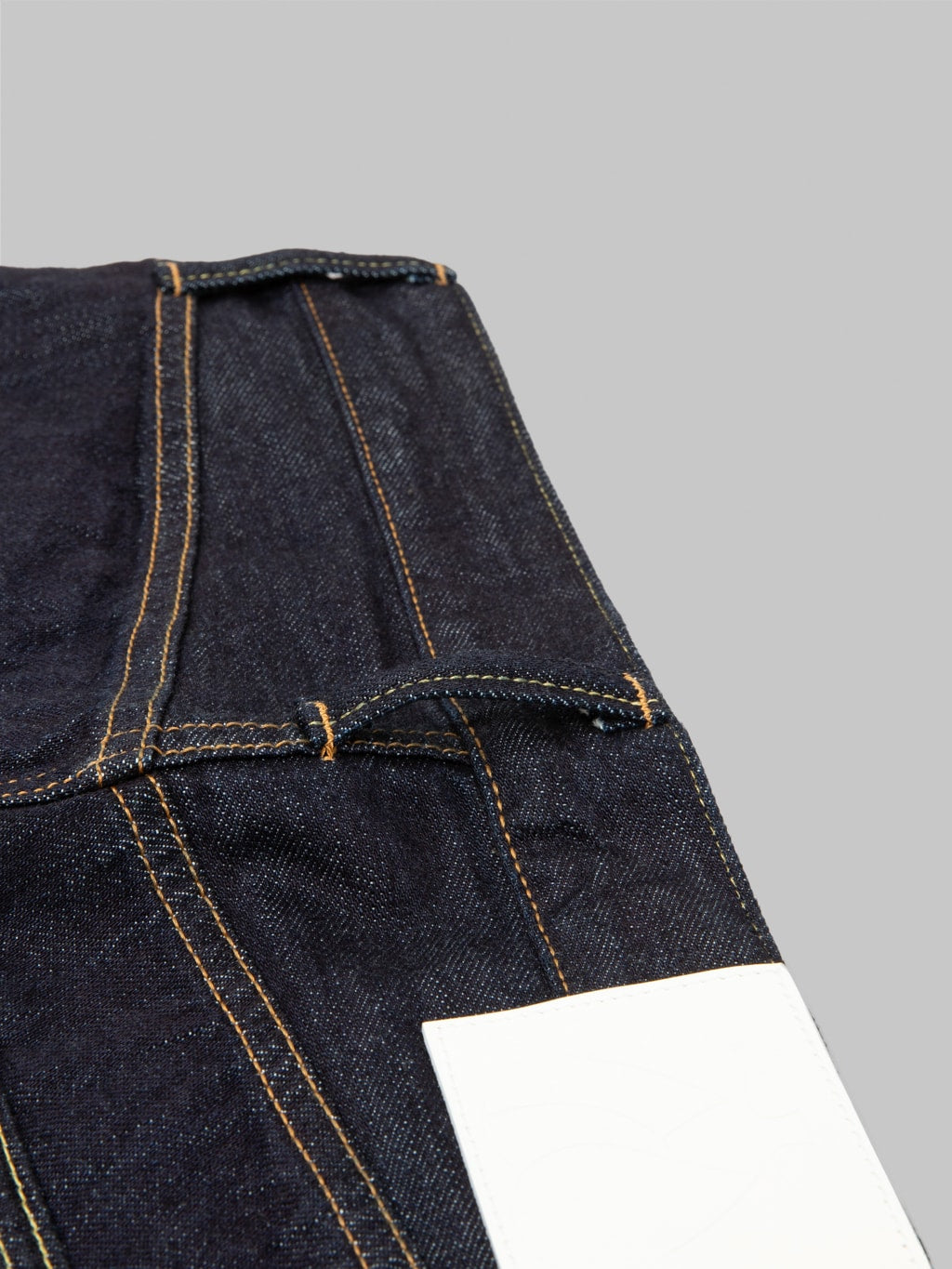 Momotaro MXJE14055S 11oz Lightweight Straight Jeans belt loop