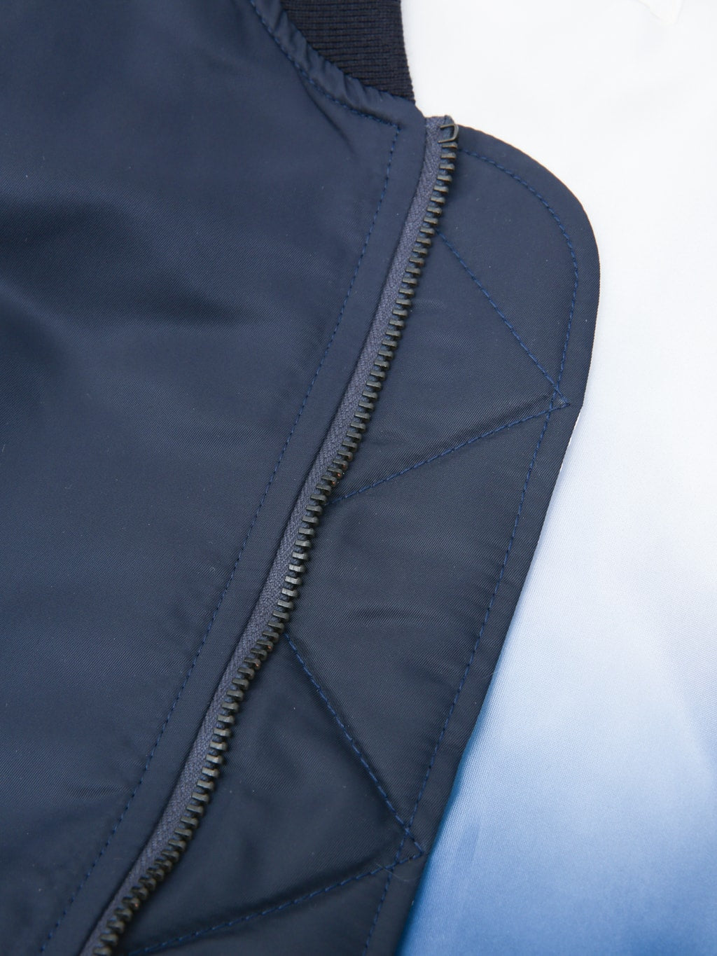 Momotaro Jeans MMOT6311 Embroidery MA1 Jacket Navy zipper