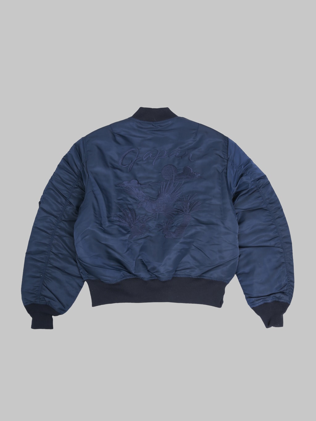 Momotaro Jeans MMOT6311 Embroidery MA1 Jacket Navy back