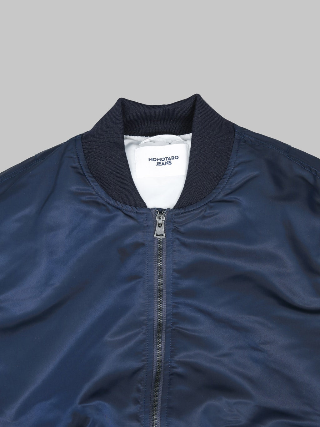 Momotaro Jeans MMOT6311 Embroidery MA1 Jacket Navy collar