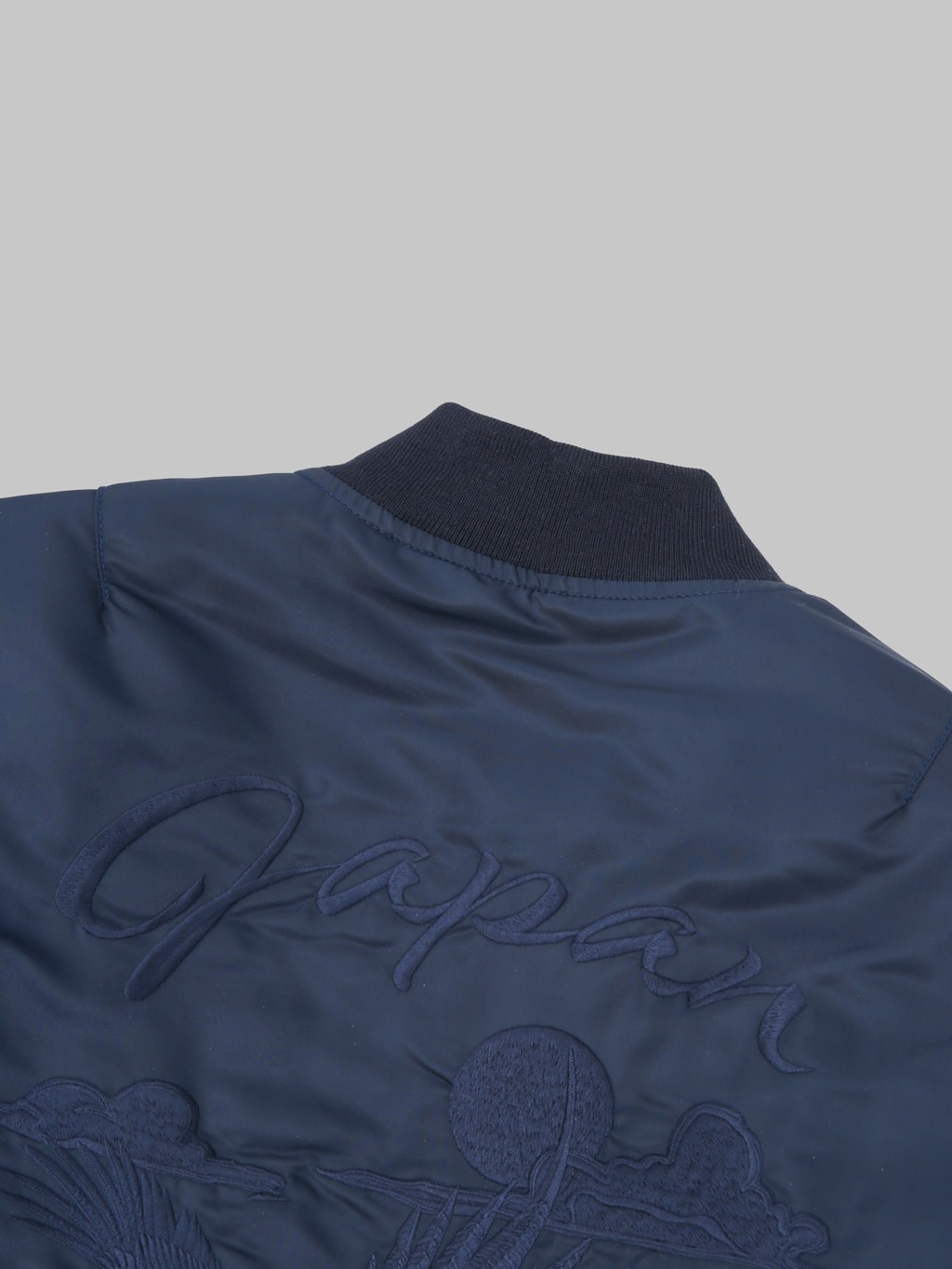 Momotaro Jeans MMOT6311 Embroidery MA1 Jacket Navy embroidery
