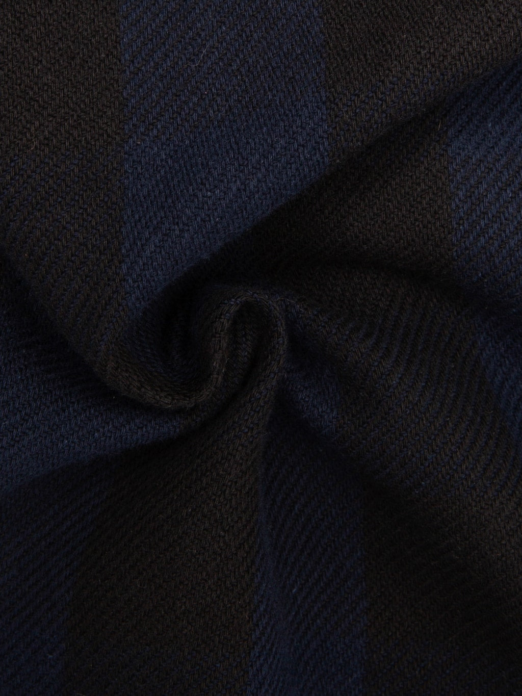 Momotaro Jeans MMLS6002 Block Check Shirt Navy