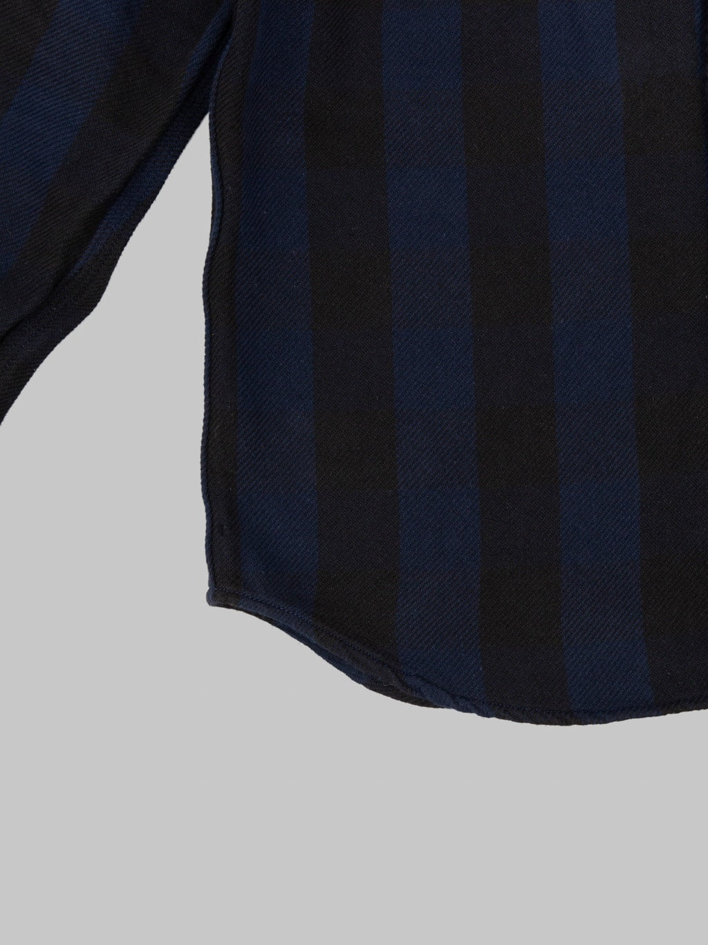 Momotaro Jeans MMLS6002 Block Check Shirt Navy