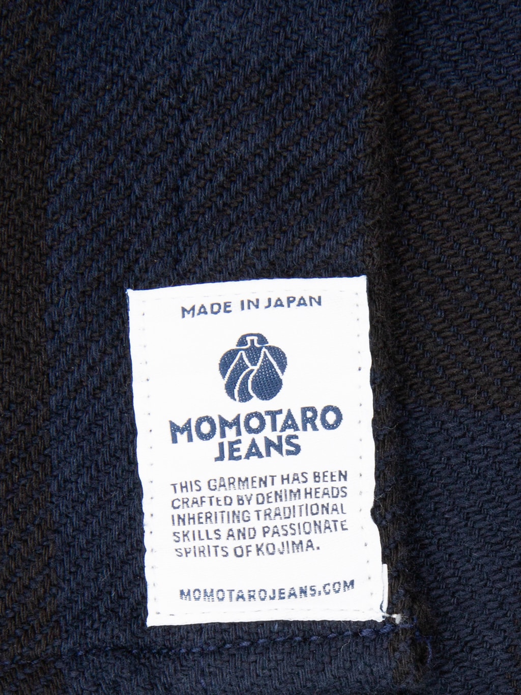Momotaro Jeans MMLS6002 Block Check Shirt Navy