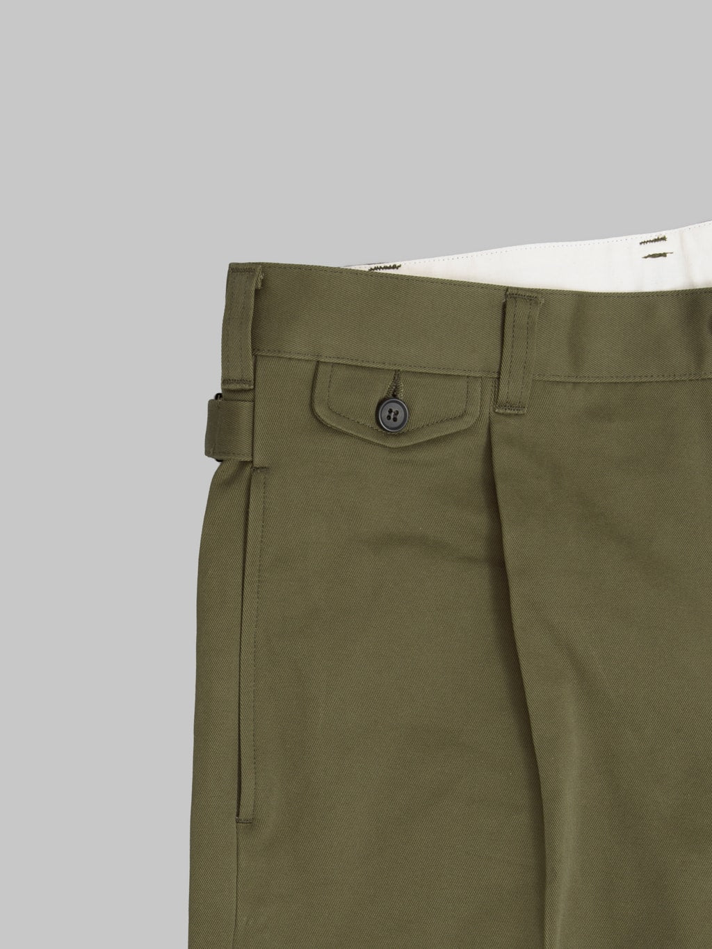 Momotaro Jeans MMPT6007 Westpoint Trousers Khaki