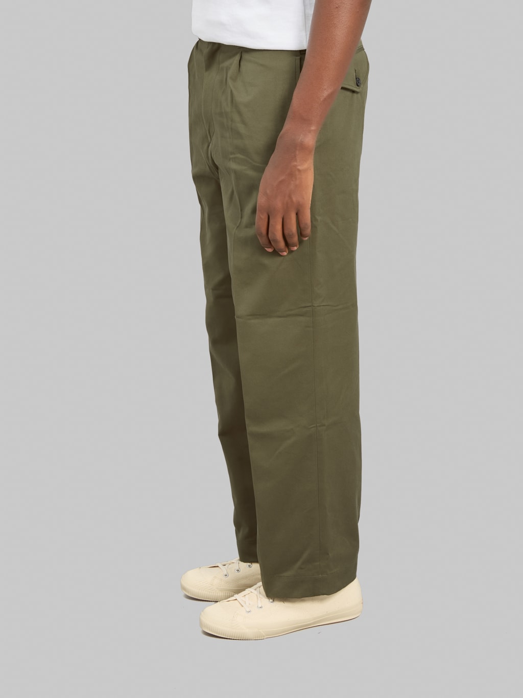 Momotaro Jeans MMPT6007 Westpoint Trousers Khaki