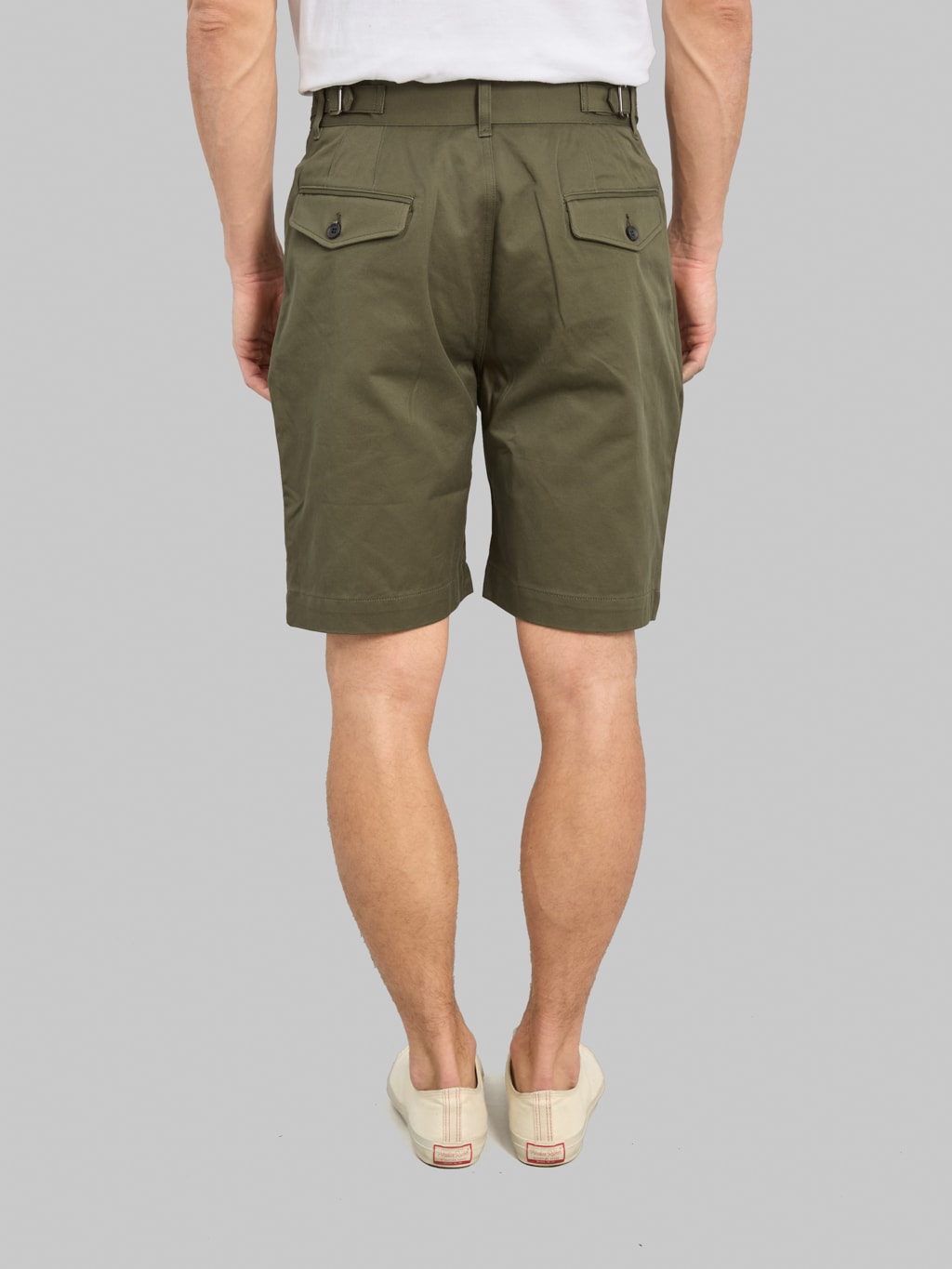 Momotaro Jeans MMSP6000 Westpoint Wide Shorts Khaki