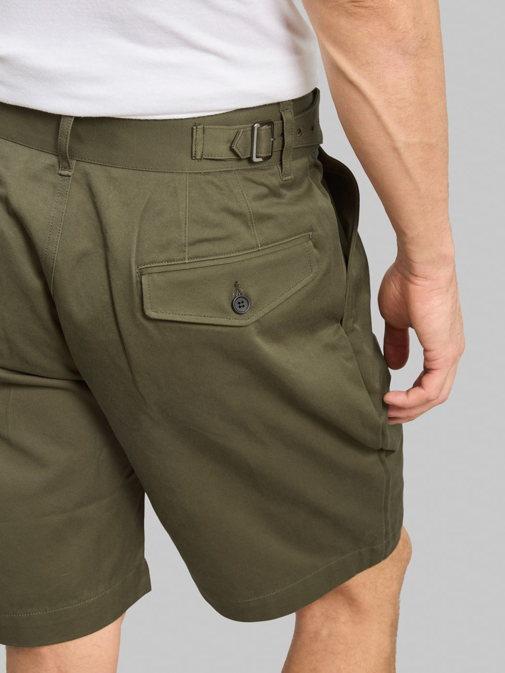 Momotaro Jeans MMSP6000 Westpoint Wide Shorts Khaki