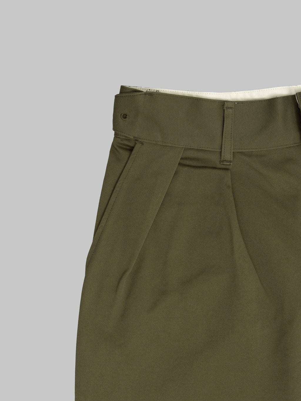 Momotaro Jeans MMSP6000 Westpoint Wide Shorts Khaki