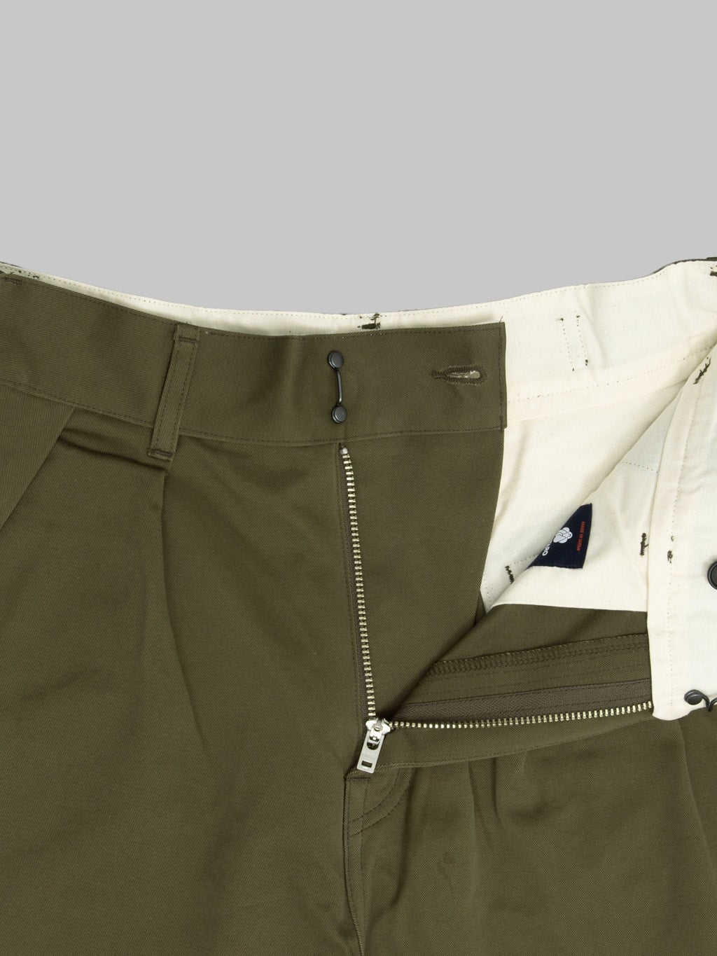 Momotaro Jeans MMSP6000 Westpoint Wide Shorts Khaki