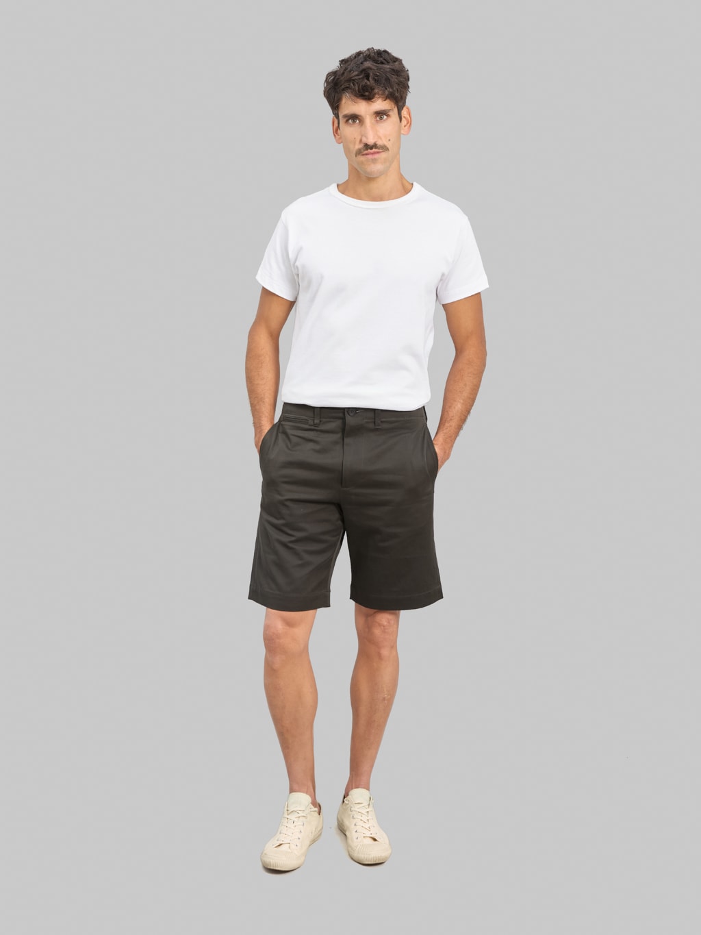 Momotaro Jeans MMSP6001 Westpoint Slim Shorts Black