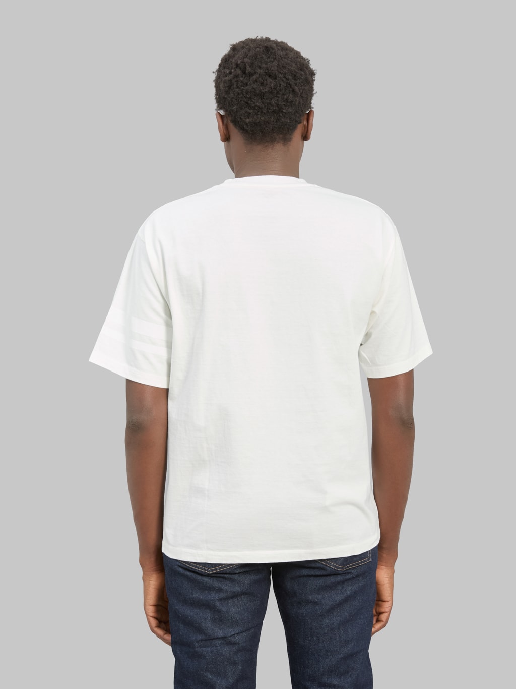 Momotaro Jeans MXTS1035 Zimbabwe Cotton T-Shirt White