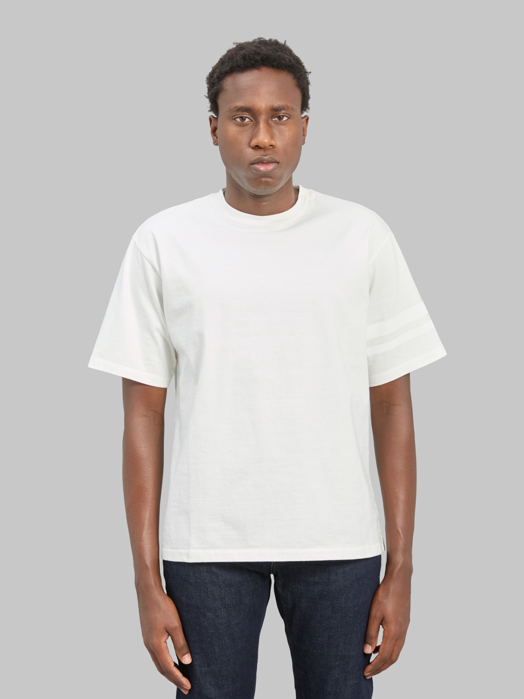 Momotaro Jeans MXTS1035 Zimbabwe Cotton T-Shirt White