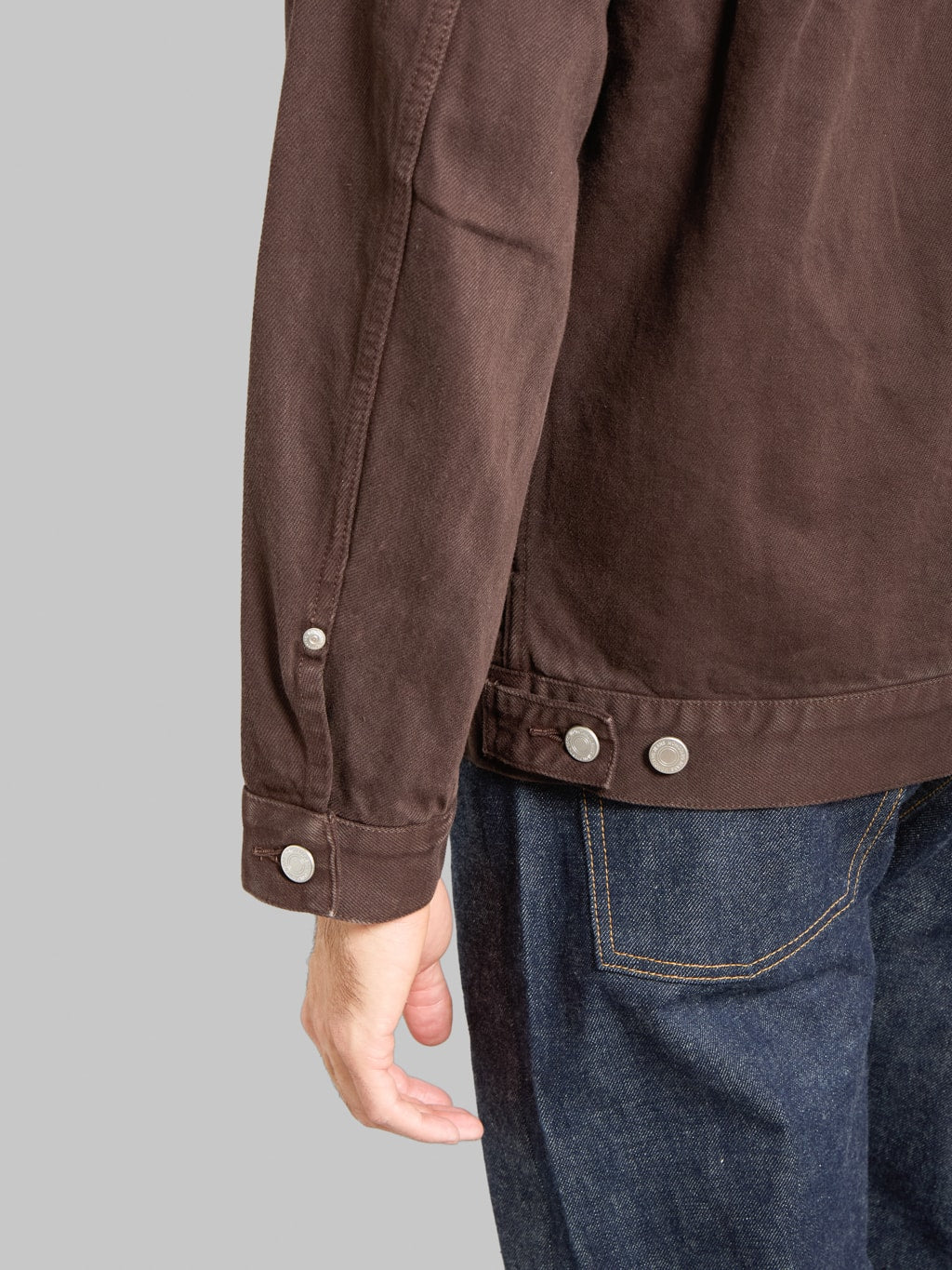 Momotaro MMGJ6000 15oz #002 "Onigurumi Dyed" Type II Jacket Brown