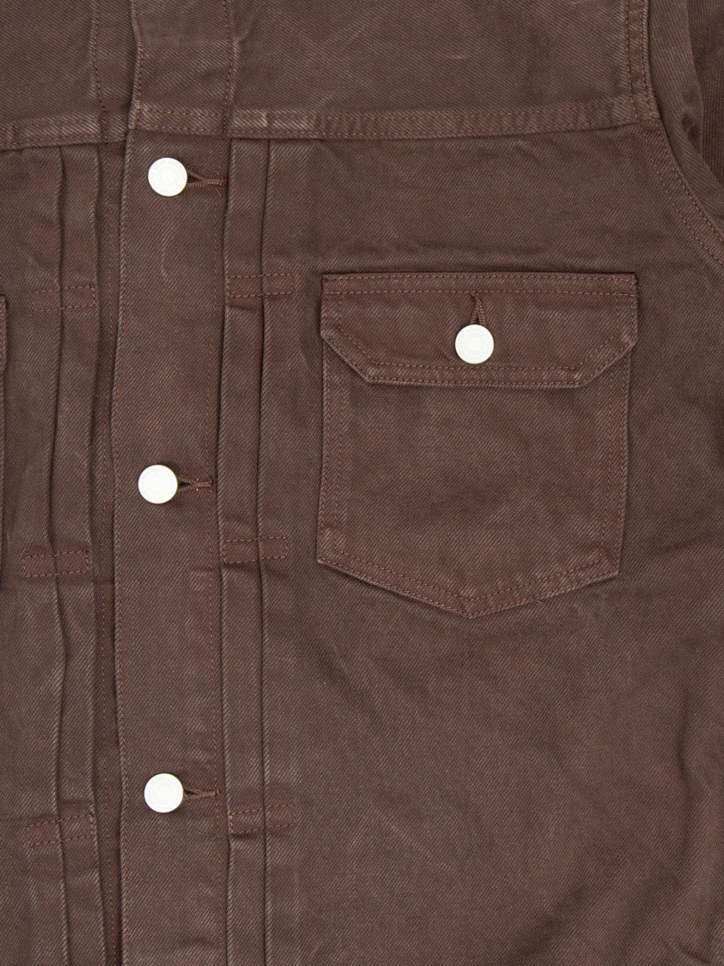 Momotaro MMGJ6000 15oz #002 "Onigurumi Dyed" Type II Jacket Brown