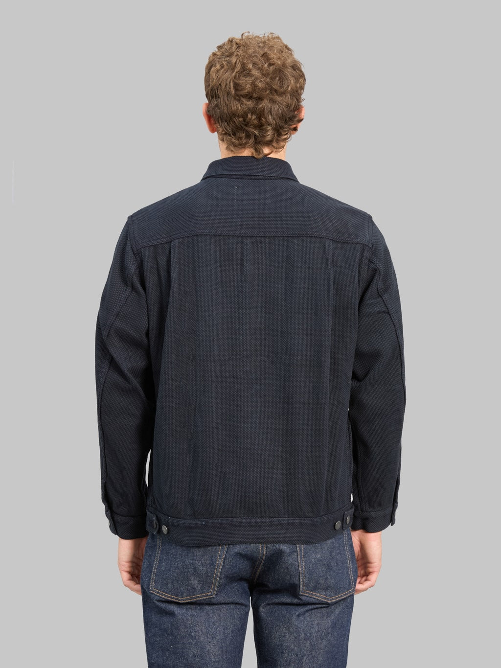 Momotaro Jeans MMGJ6005 #002 Type II Indigo Overdyed Sashiko Jacket