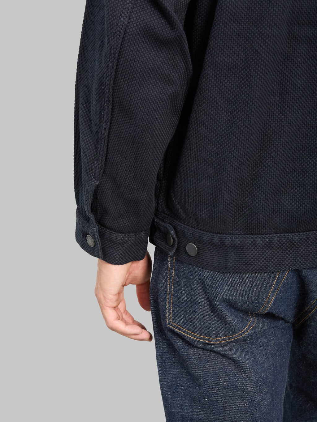 Momotaro Jeans MMGJ6005 #002 Type II Indigo Overdyed Sashiko Jacket