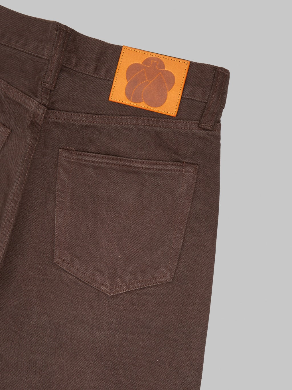 Momotaro MMJE6300 15oz #200 Tapered "Onigurumi Dyed" Jeans Brown