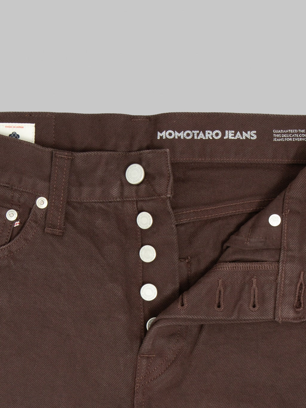 Momotaro MMJE6300 15oz #200 Tapered "Onigurumi Dyed" Jeans Brown