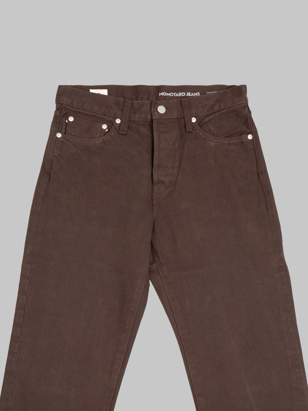 Momotaro MMJE6300 15oz #200 Tapered "Onigurumi Dyed" Jeans Brown
