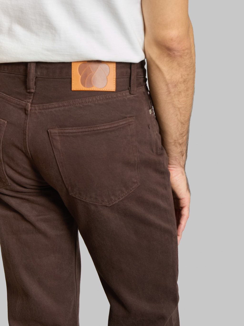 Momotaro MMJE6300 15oz #200 Tapered "Onigurumi Dyed" Jeans Brown