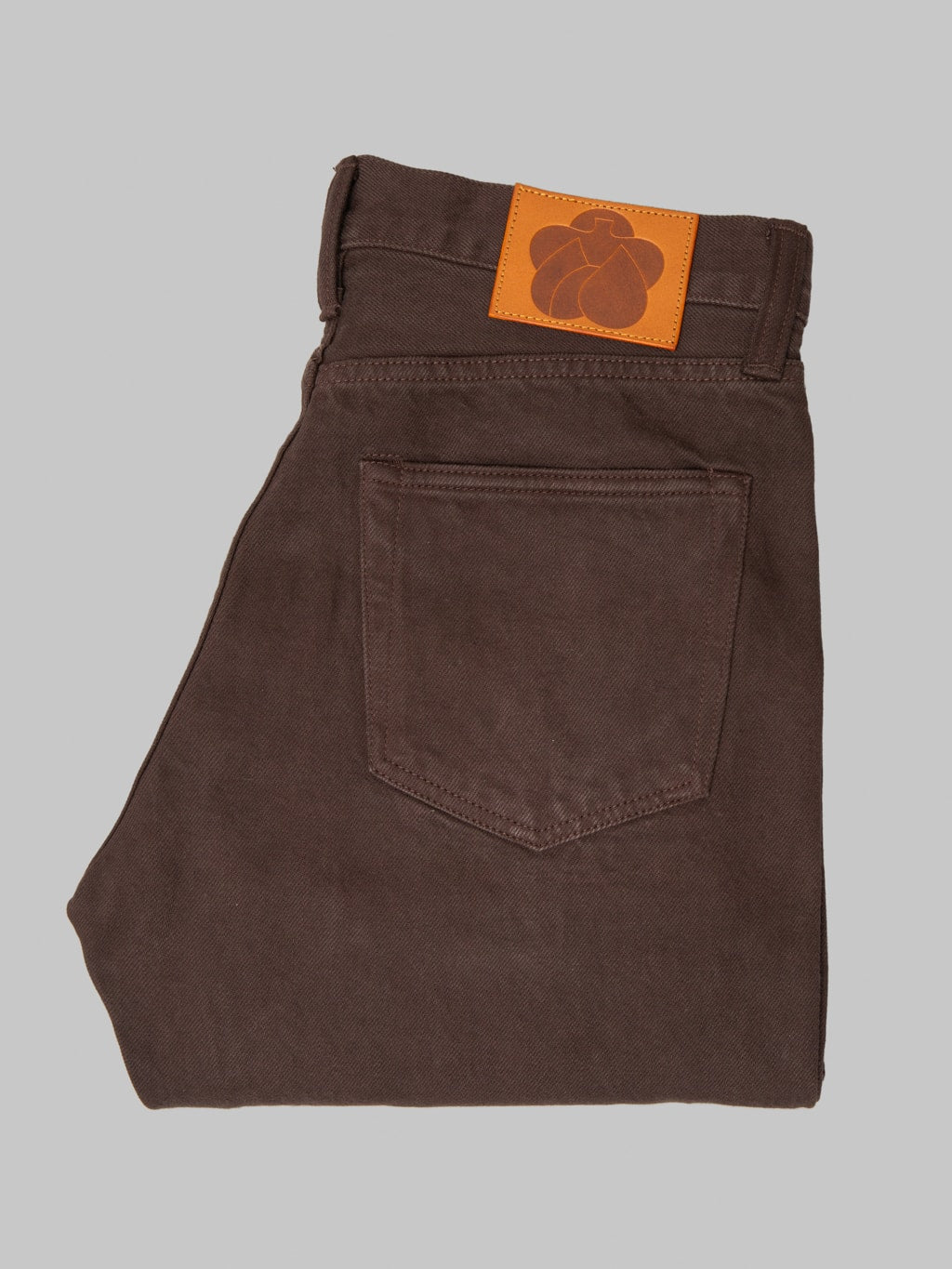 Momotaro MMJE6300 15oz #200 Tapered "Onigurumi Dyed" Jeans Brown