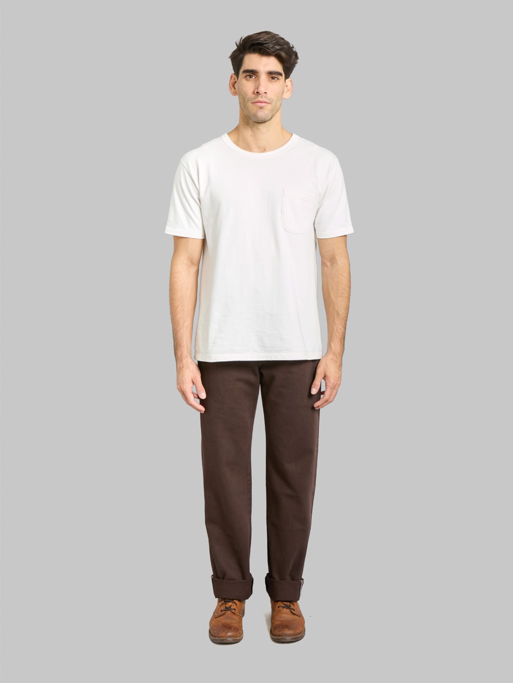 Momotaro MMJE6400 15oz #100 Straight Onigurumi Dyed Jeans Unique Brown