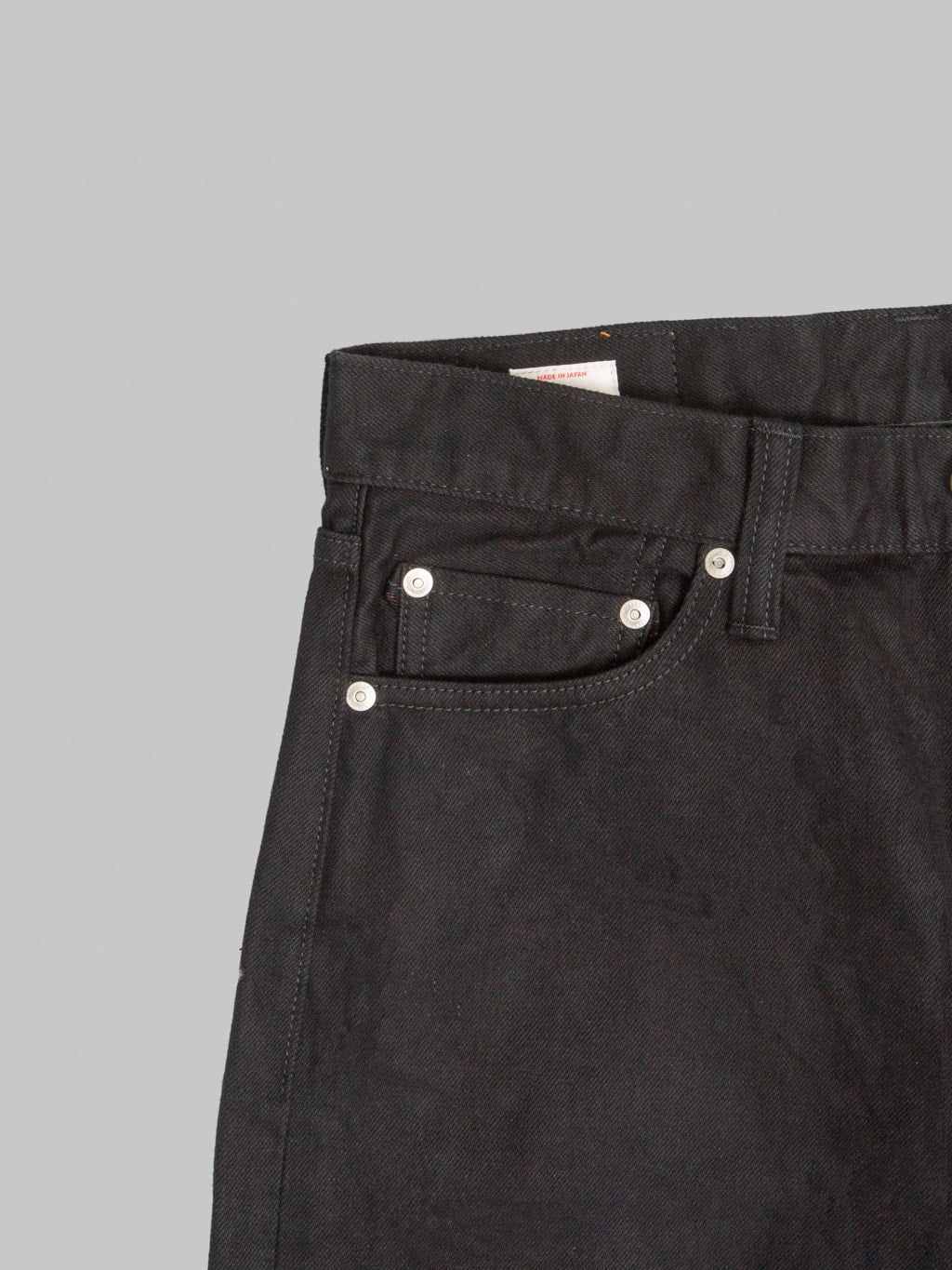 Momotaro MMJE6500 15oz #400 Wide "Kyotomontsuki Dyed" Jeans Black