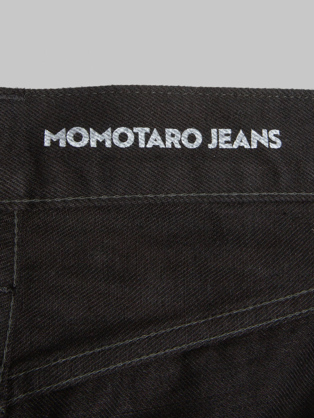 Momotaro MMJE6500 15oz #400 Wide "Kyotomontsuki Dyed" Jeans Black