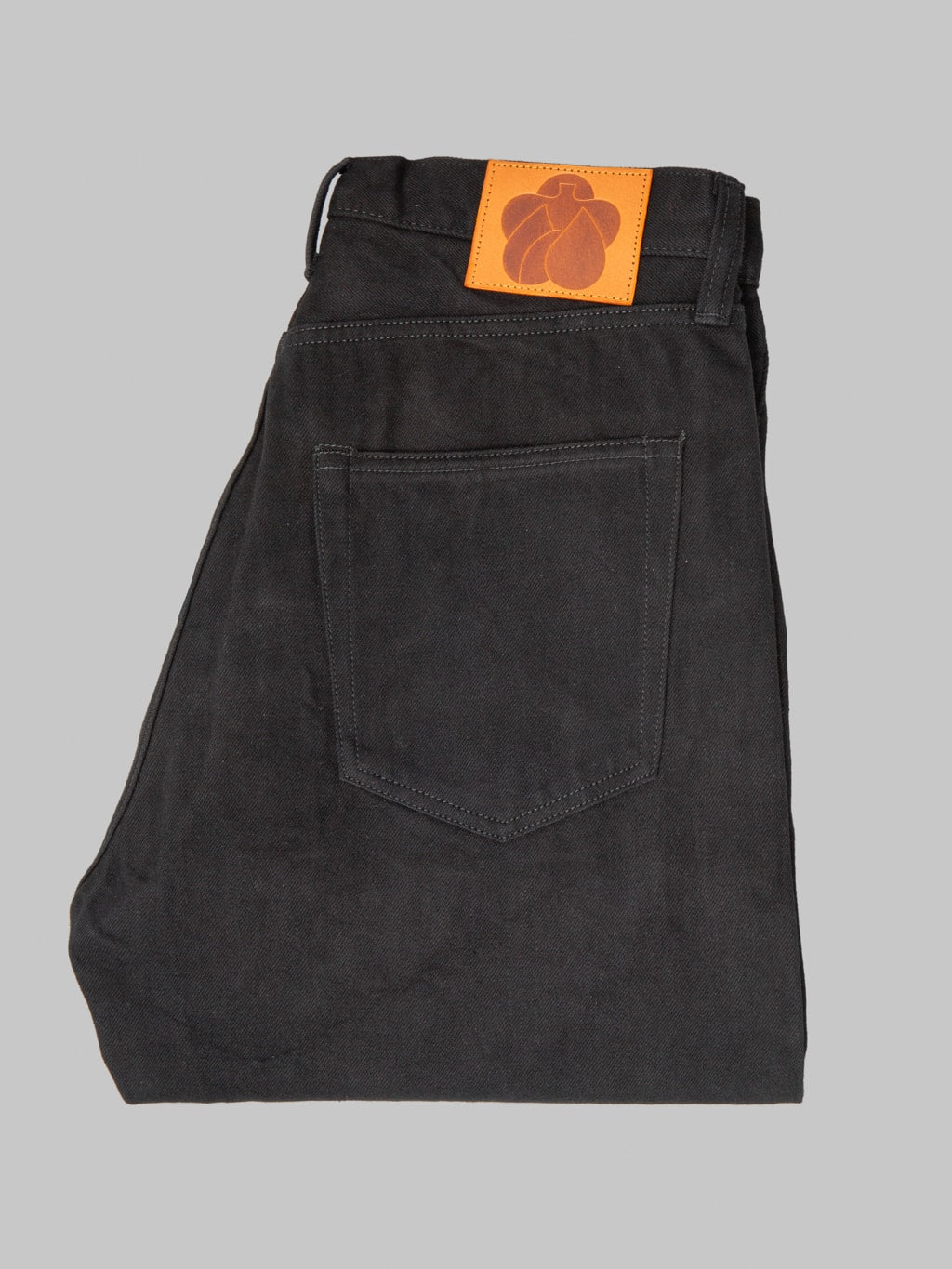 Momotaro MMJE6500 15oz #400 Wide "Kyotomontsuki Dyed" Jeans Black