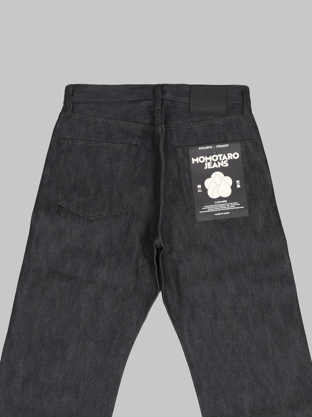 Momotaro Jeans MMJZ0103 #100 Cashmere Straight Jeans back pockets