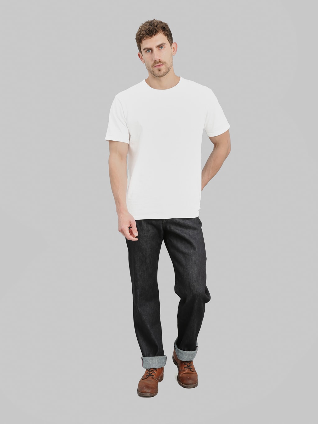 Momotaro #100 Cashmere Straight Jeans 13.7oz Selvedge | Made in Japan