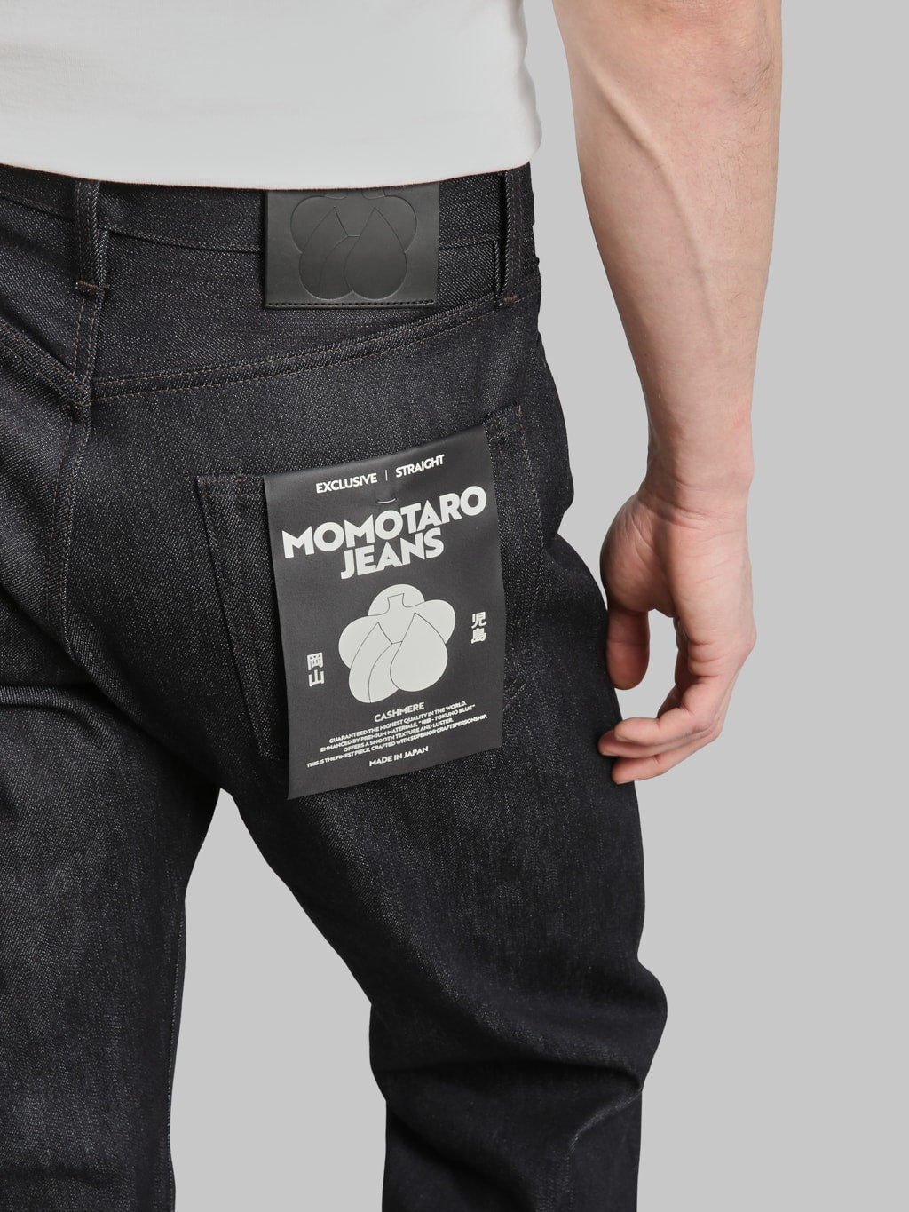 Momotaro Jeans MMJZ0103 #100 Cashmere Straight Jeans pocket flasher