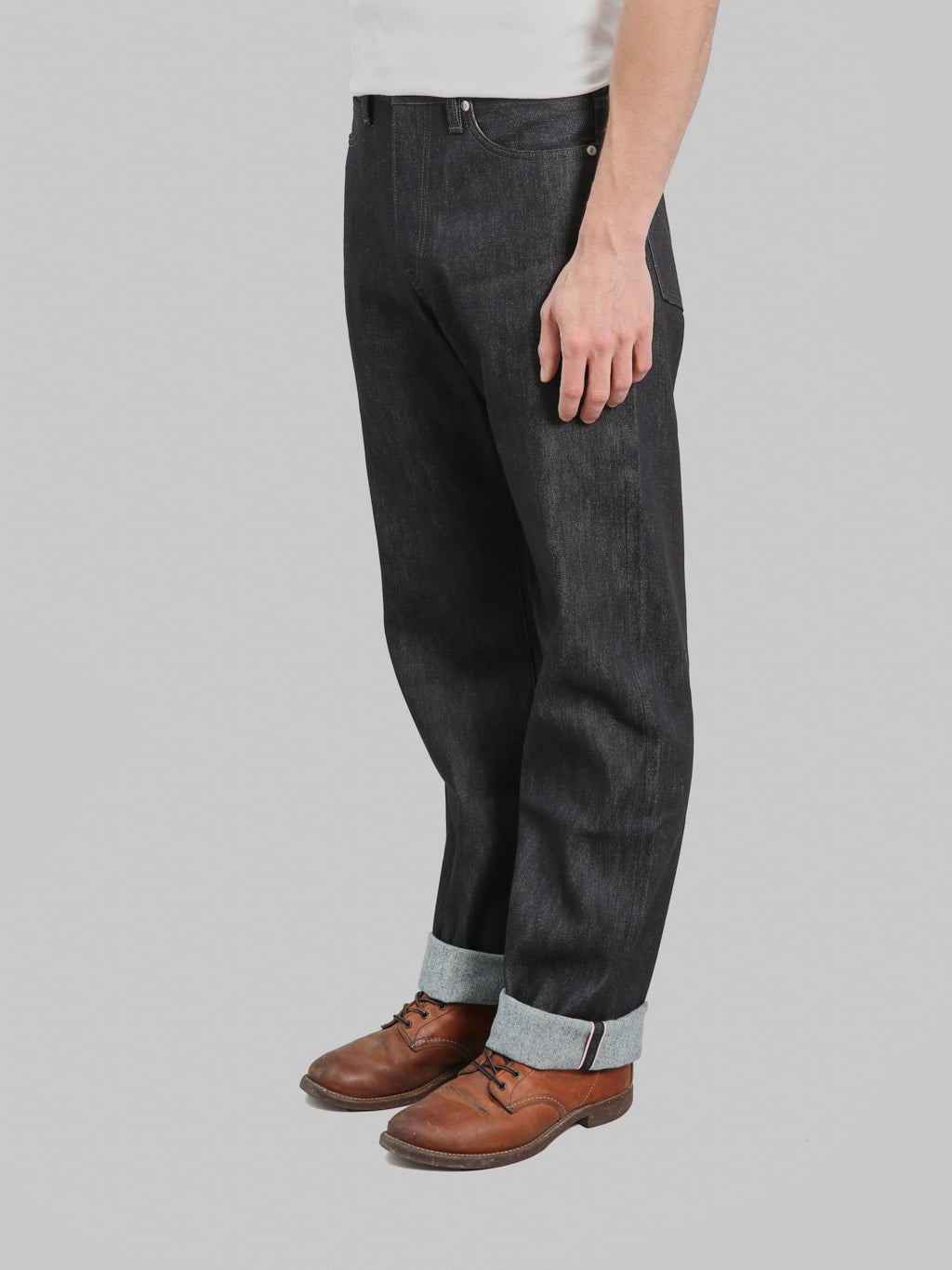 Momotaro Jeans MMJZ0103 #100 Cashmere Straight Jeans side