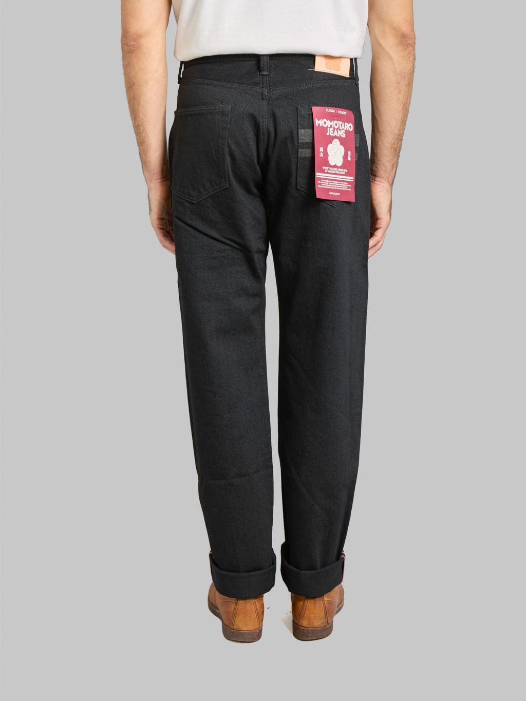 Momotaro MMJZ1101 15.7oz #100 "Classic" Straight Jeans Black