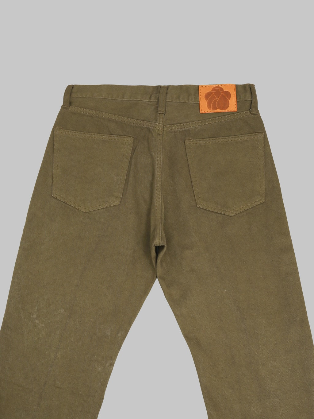 Momotaro Jeans MMJZ6403 #100 15oz "Botanical Moss Khaki Dye" Straight Jeans