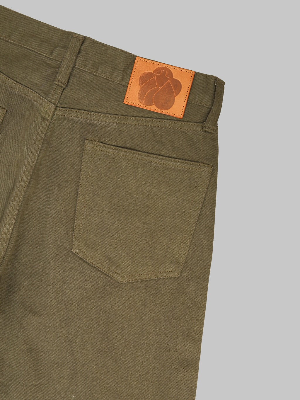 Momotaro Jeans MMJZ6403 #100 15oz "Botanical Moss Khaki Dye" Straight Jeans