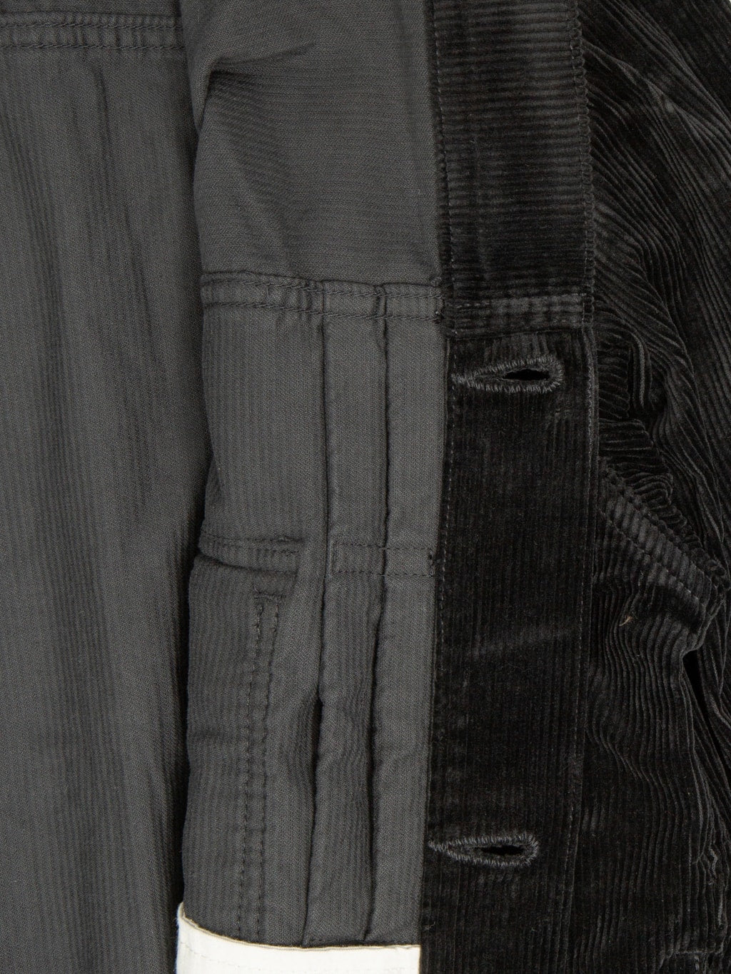 Momotaro MMOT6001 002 Corduroy Jacket Black organic cotton