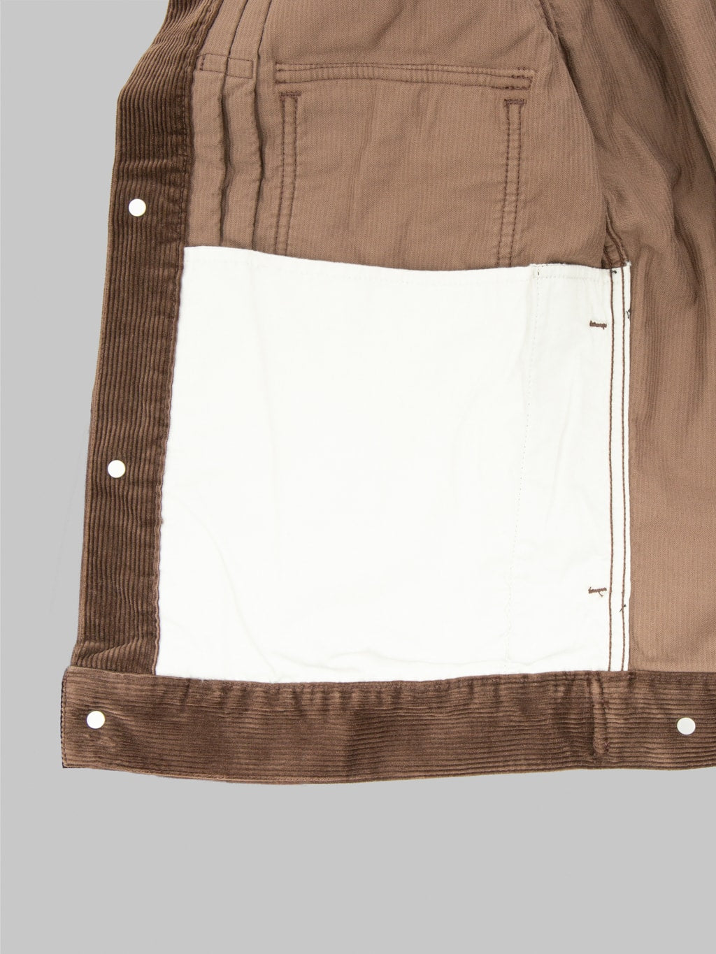 Momotaro MMOT6001 002 Corduroy Jacket Brown 100 cotton