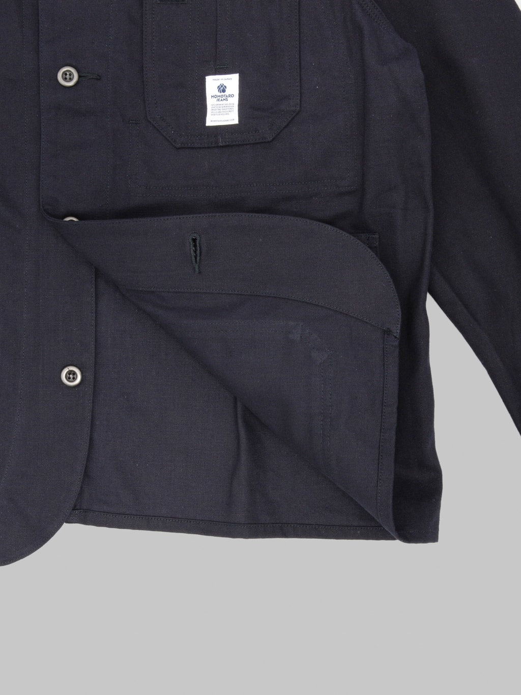 Momotaro MMOT6312 Duck Coverall Navy interior fabric