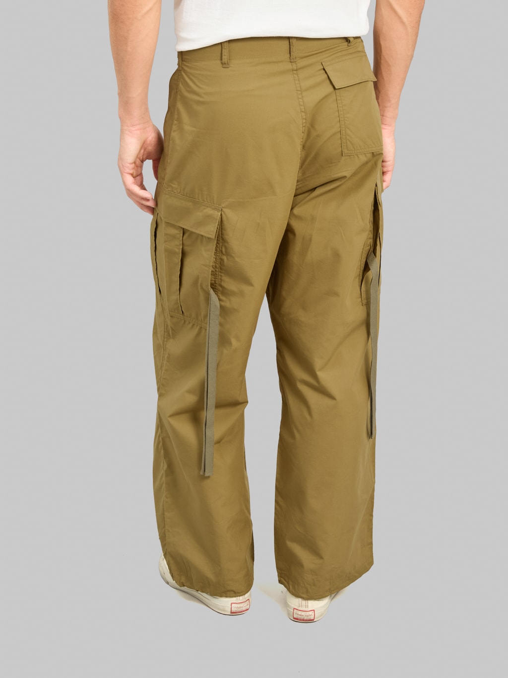 Momotaro Jeans MMPT6009 Cotton Silk Cargo Pants Khaki