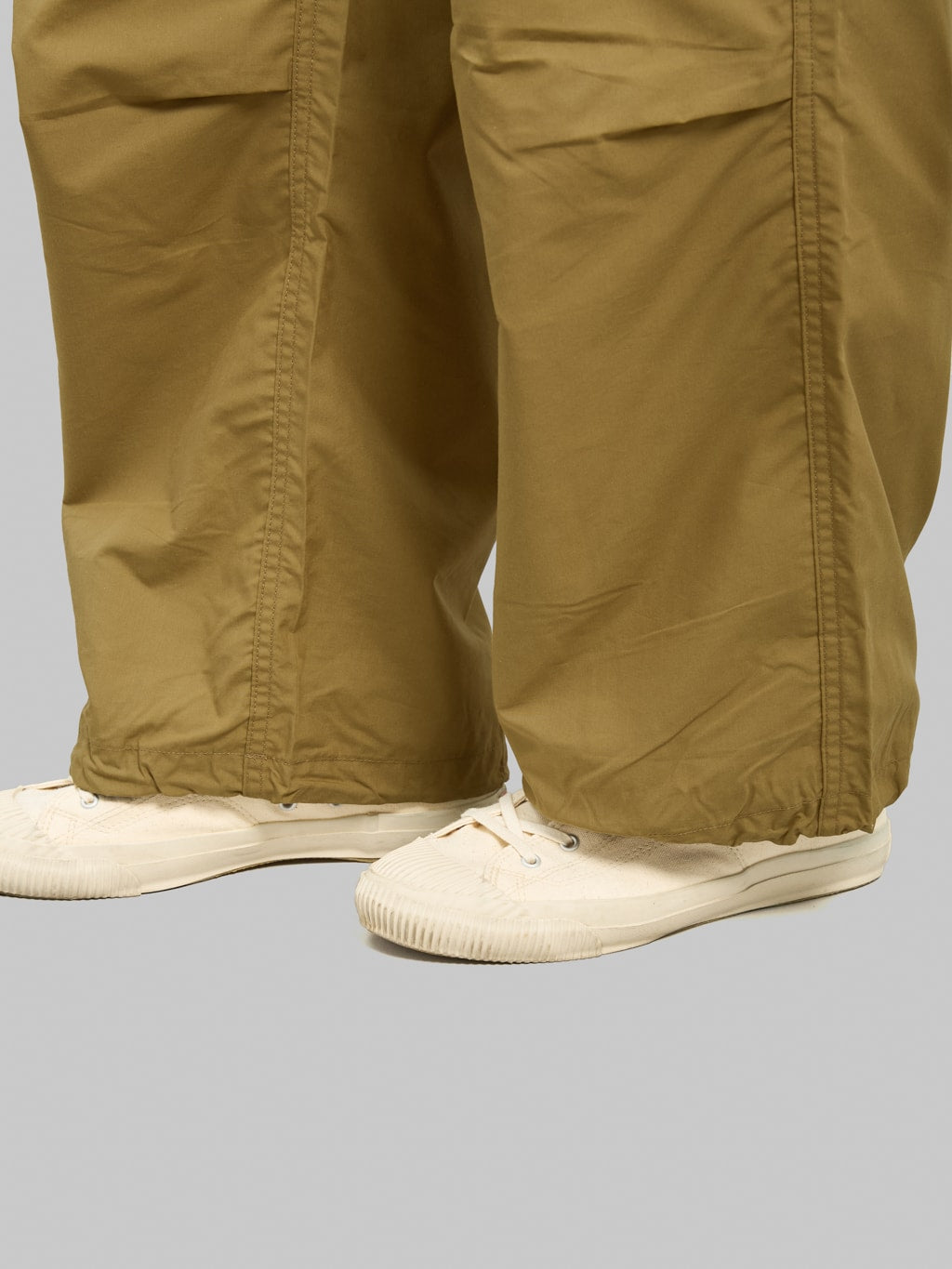 Momotaro Jeans MMPT6009 Cotton Silk Cargo Pants Khaki