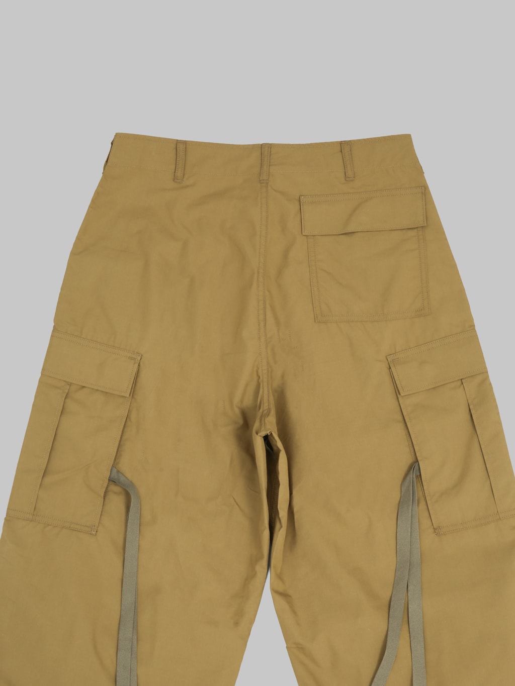 Momotaro Jeans MMPT6009 Cotton Silk Cargo Pants Khaki