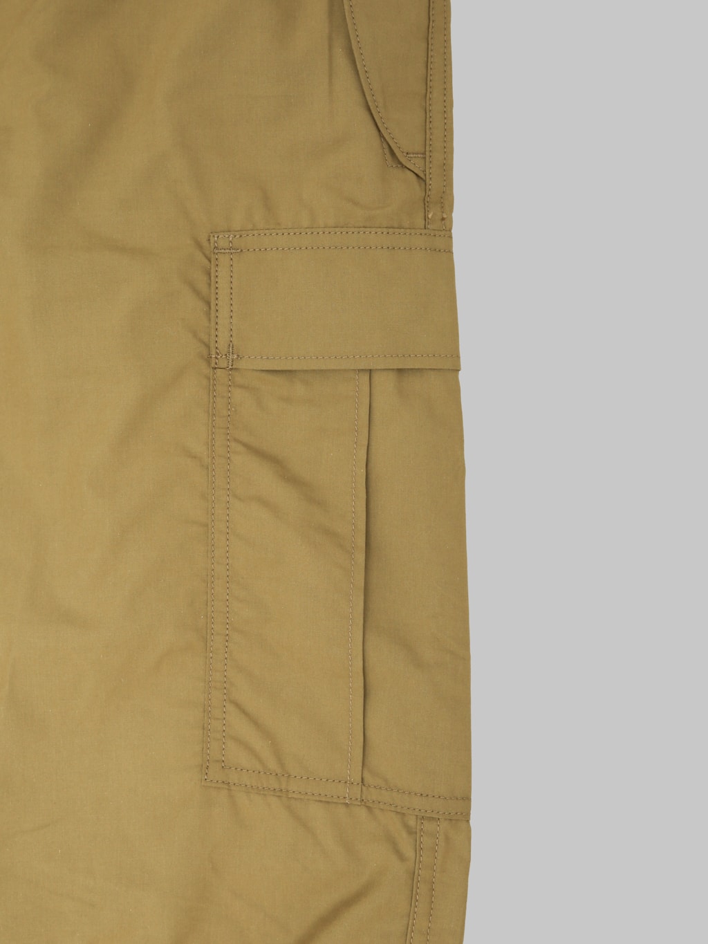 Momotaro Jeans MMPT6009 Cotton Silk Cargo Pants Khaki