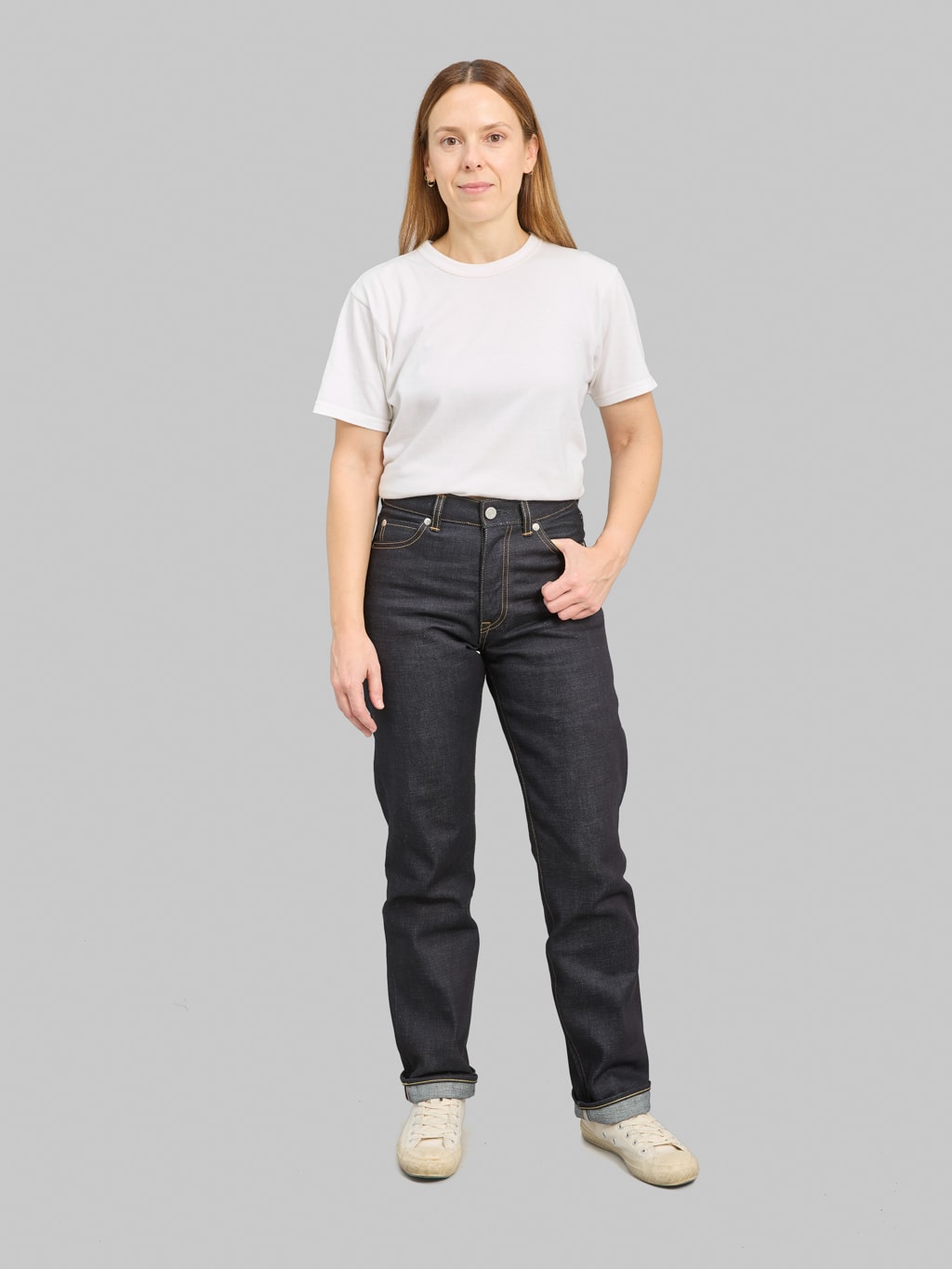 Momotaro Jeans MWJZ0110 #110 14.7oz "Standard" Womens Straight Jeans